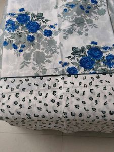 unused cotton double Bedsheet with 2 pillow cover