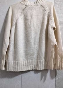 Off White Woolen Sweater