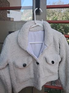 Cropped Teddy Jacket