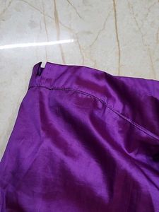 Purple Silk Nauwari For kids