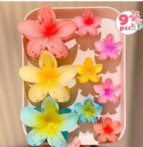 9pcs Flower Hair Clips