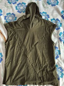 Olive Green Hooded Top