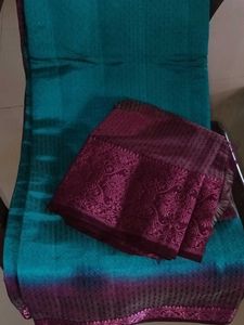 Festive Wear Sea Green Saree