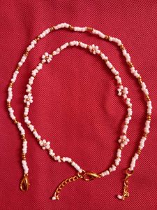 2 Pintresty Golden Beaded Anklet