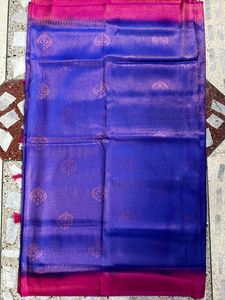Brand New Dual Tone Mulberry Silk - Blue And Pink