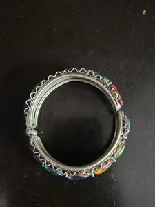 Colorful Gemstone Cuff Bracelet