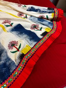 Floral Print Ethnic Skirt