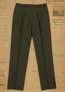 sophisticated greenish-grey two-piece sui