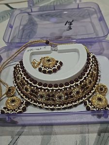 Maroon Necklace Set ♥️