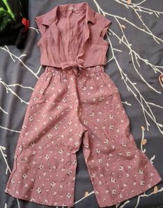Pink Floral Two-Piece Set
