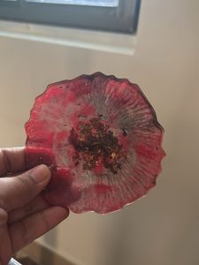 Red Resin Coaster