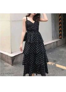 Balck Polka Dots Dress