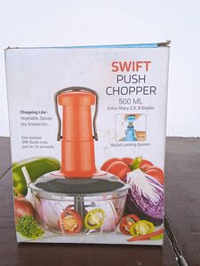 PUSH CHOPPER 650 ML 3 Blades Stylish Locking Systm