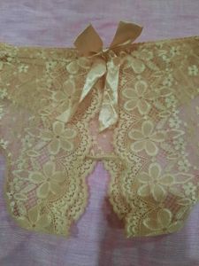 Lace Open Back Panties