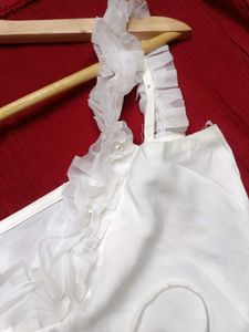 Pinterest Ruffle Trim Corset Top