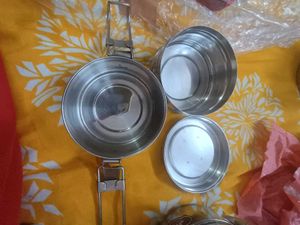 New Unused Steel 2 Piece Tiffin