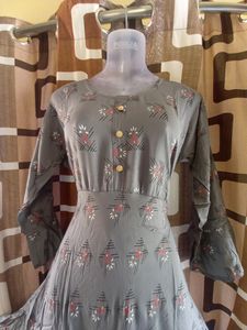 New Grey Color  Ambrela Kurta Pack Of 1