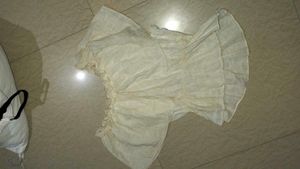 White Ruffled Top
