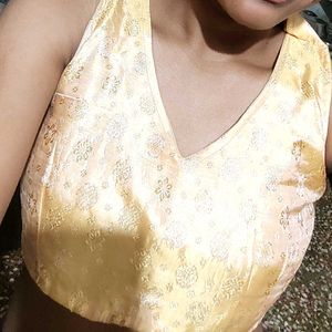 Peach Embellished Blouse
