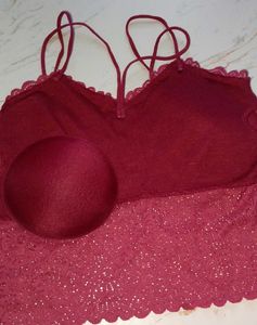 Red Lace Bralette