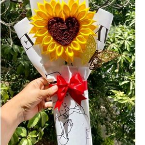 Ribbon Sunflower Handmade