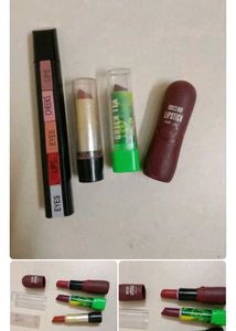 Combo Of Anatomy Book , Purple Bra And Lipsticks