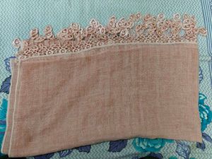 Peach Embroidered Dupatta