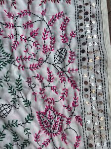 OFF WHITE COLORED ANARKALI  SUIT SET