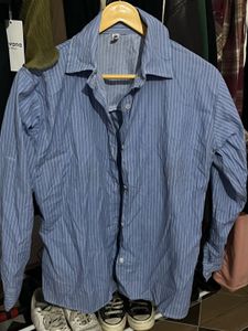 Blue Striped Button-Down