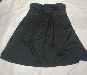 Black Strapless Mini Top