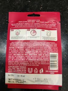 Lakme Blush And Glow Fruity-licious Sheet Mask