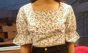 Floral Print Crop Top