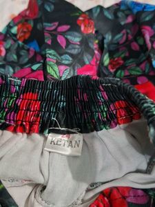 Floral Print Mini Skirt