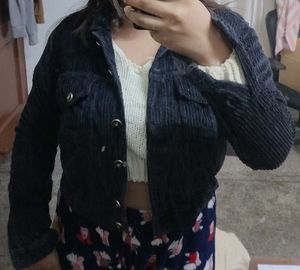 Corduroy Cropped Jacket