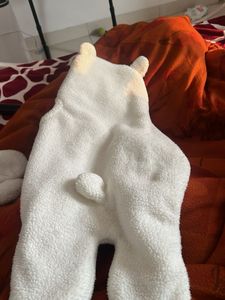 Adorable Bear Hooded Baby Blanket