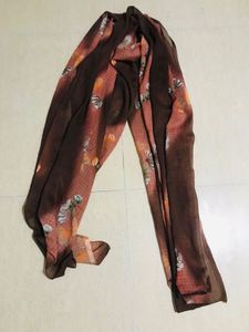 Floral Print Brown Tunic Dress