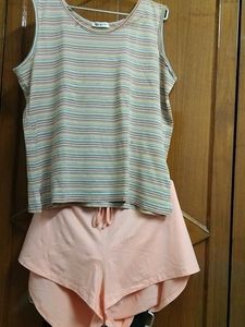 Combo Of Two Top N Short In Imported Fabric