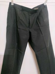 Men&#39;s Brown Striped Formal Stitched Pants
