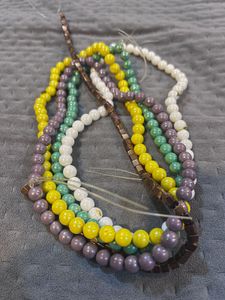 Set Of 5 Pearls And Beads