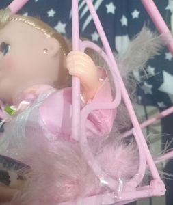 Cute Baby Girl Angel Doll - In Baby Pink