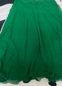 green skirt or lehenga
