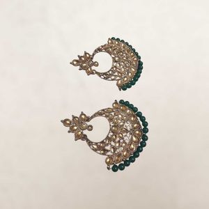 ✨ New Traditional Kundan Earrings – Never Worn ✨