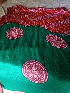 BHANDHEJ SAREE WITH BLOUSE