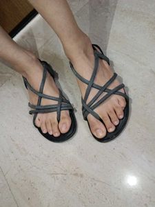 Strappy Black Sandals