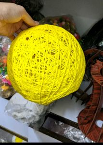 Pack of 1 Woven Rattan Ball Globe Ceiling  Lamp