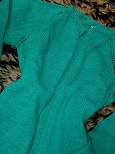 Green Knit Cardigan