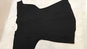 BLACK ABAYA VERY SHINY STONE WORK