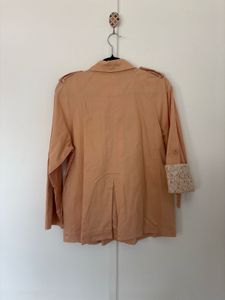 Peach Trench Coat