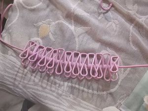 Clips And Stretchable  Rope For  Drying Clothes