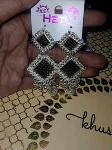 Sparkly Square Earrings